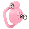 CockLock Cage avec laisse Round Leash 4 x 3.5 cm Rose